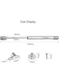 Resim Karokstore 100N Gazlı Dolap Pistonu,dolap Kapağı Amortisörü (Gri) 