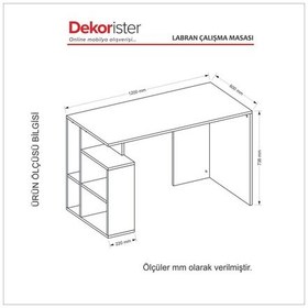 Resim Dekorister Labran Çalışma Masası Beyaz-Cordoba 