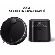 Resim Xiaomi Mi Robot Mop 2 Pro Akıllı Robot Süpürge - Siyah+ Mi Smart Air Fryer Aile Boyu 6 Lt 