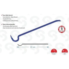 Resim Sk 6000 Kısa Sökü Demiri - 1200 Gr, 61cm 