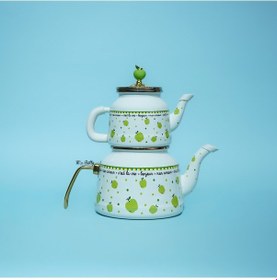 Resim Mon Amour Emaye Çaydanlık Yeşil 