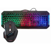 Resim layftech Oyuncu Rgb Işıklı Ergo Tasarım Oyuncu Klavye ve Mouse Set Gk186 