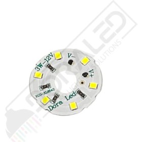 Resim Dora Led 12Volt 3Watt Smd 2835 Ledli Led Modül Beyaz 10mm Delik Çaplı 12V 3W Avize Ledi 30mm(3 Adet) 
