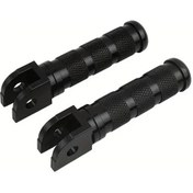 Resim Hightower Siyah Cnc Alüminyum Motosiklet Ayaklık Pedları - Dayanıklı, Kaymaz Yüzey, Kolay Montaj, Honda Dax, Monkey, Atv Uyumlu 