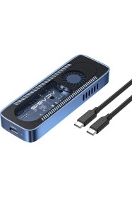 Resim EC6608 Air - 8TB NVMe SSD Destekli, M&B/M KEY, 10Gbps USB 3.1 Type-C, Dahili Fanlı, Alüminyum Disk Kutusu 