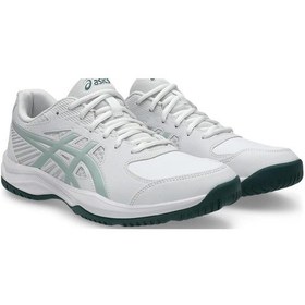Resim Asics Court Slide 4 Erkek Beyaz Mavi Tenis Ayakkabısı 