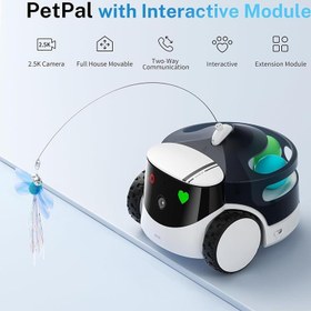 Resim Enabot ROLA PetPal 2.5K AI Kameralı Evcil Hayvan Robotu Depolama + Etkileşimli Oyuncaklar Modülleri Dahil 