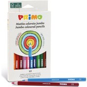 Resim Primo Maxi Kuru Boya Kalemi 12 Renk Renkli 