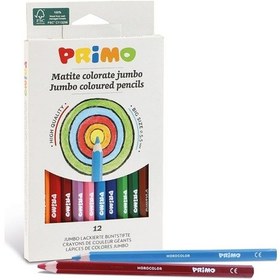 Resim Primo Maxi Kuru Boya Kalemi 12 Renk Renkli 
