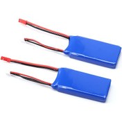 Resim 2 Adet 7.4v 1200mah 25c Jst Takım Lipo Pil Wltoys A949 A959 A969 A979 K929 Rc Araba V353 Dron İçin 