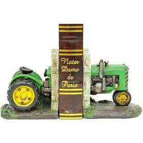 Resim Kenpazar Kitap Stoper Traktör Yeşil Dekoratif Hediyelik 