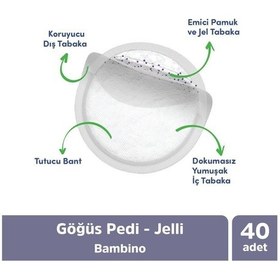 Resim Bambino Göğüs Pedi - Jelli 40 Adet 