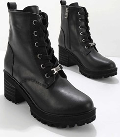 Resim Bambi Siyah Kadin Bot & Bootie K02688013109 