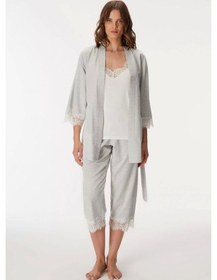 Resim 11403 Anıl Sabahlık Ve Atlet Takım Kadın Gri 