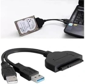 Resim Grains Global 4537 USB 3.0 2.5' Inç Sata SSD HDD Hard Disk Çevirici Dönüştürücü Adaptör Kablosu 
