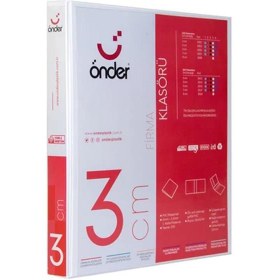 Resim Önder Sunum Klasörü 4 Halkalı 30 MM A4 Beyaz 2013-5 