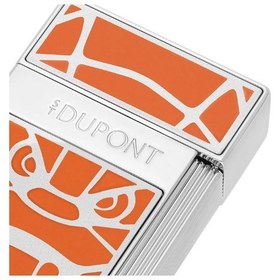 Resim S.t. Dupont Orlinski Series Biggy Turuncu Gümüş Puro Çakmağı 25063 