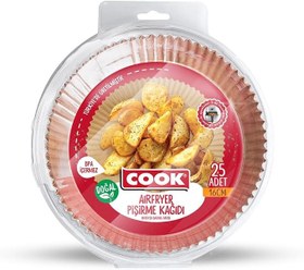 Resim Cook Airfryer Pişirme Kağıdı, Standart Boy, 16 cm, 25 Adet 