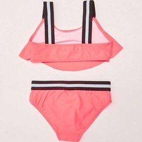 Resim Deep Beach Mercan Volanlı Kız Çocuk Bikini Takım Db200790bt 001 