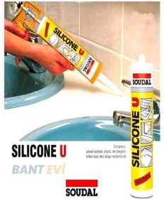 Resim Soudal Silikon Şeffaf 280gr Montaj Dolgu Yalıtım Silikonu 
