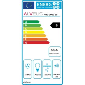 Resim Alveus Mod 3000 Davlumbaz Siyah Cam 60 cm 