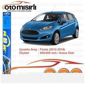Resim Rbw Fiesta 6 2012-2018 Muz Silecek Süpürgesi Araca Özel Aparatsı 