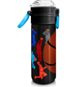 Resim Coral High Kids Siyah Basketbol Desenli Pipetli Ve Direkt İçim Çelik Termos 500 Ml 31795 Siyah 