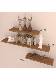 Resim Rafkestir 3 Lü Raf Set ( 60-40-40 ) Krem ( Mat ) 