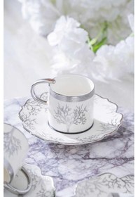 Resim Acar Kıeran Silver 6 Kişilik Kahve Fincanı Takımı Hxf-06801 