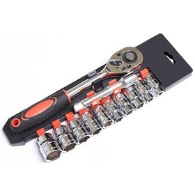 Resim Symbee Otomotiv Tamir Seti: 12 Parça Hızlı Torna Anahtarı Ve Altıgen Bakım Aletleri Kombinasyonu Siyah 