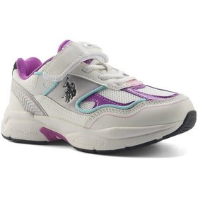Resim U.s. Polo Assn. Supole 5fx Beyaz Kız Çocuk Spor Ayakkabı Beyaz 