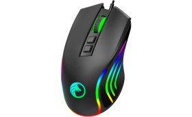 Resim Gametech Prime Kablolu Makro Tuşlu 12800 DPI RGB Led Işıklı Oyuncu Mouse 