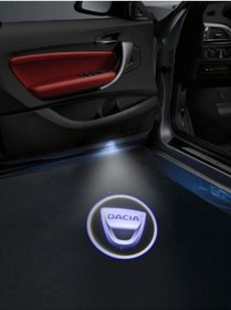 Resim Unichrome Dacia Logolu Kapı Altı Logo Lamba Pilli Sensörlü Kolay Montaj 