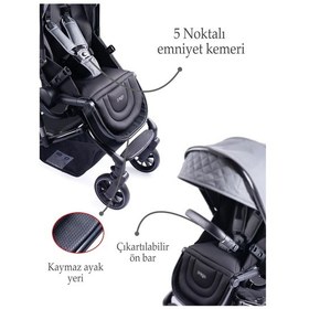 Resim Prego Maybach İ-size Uv Tenteli Bebek Arabası Gri 2405 