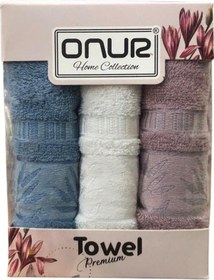 Resim 3 Lü Royam Onur Bambu El Mutfak Havlusu 30 X 50 Çok Renkli 