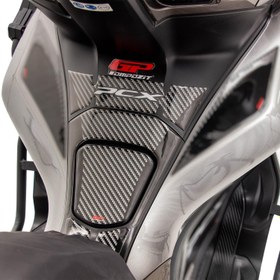 Resim Honda PCX 125 / 150 2018-2020 Uyumlu Tank Pad Siyah Gp Kompozit