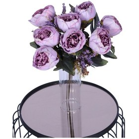 Resim Yapay Çiçek Sitesi Yapay 12 Dallı Lüx Şakayık Lila Lila 