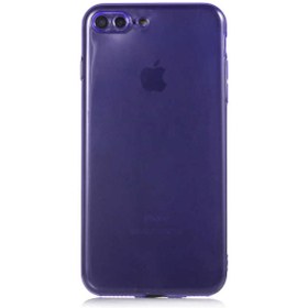 Resim iPhone 7 Plus Uyumlu Zore Mun Silikon-Mor 