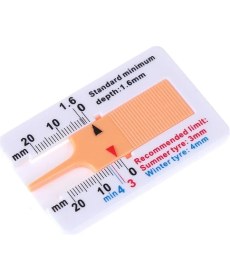 Resim Liyao Sarı 1 Adet Derinlik Ölçer 0-20MM Araba Lastiği Lastik Diş Derinliği Ölçer Ölçer Ölçer Aracı Yüksek Kalite (Yurt Dışından) 