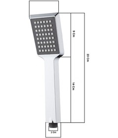 Resim T-may Arya Lüks Mafsallı Duş Seti Üst Takımı Krom 