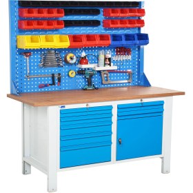 Resim starçelik Atölye Çalışma Tezgahı (1600x720x830-930/1844 mm) 