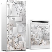 Resim Jasmin2020 Buzdolabı Ve Bulaşık Makinası Sticker Kaplama Etiketi Metal Kelebekler 