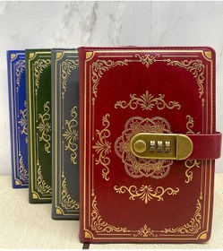 Resim Periboia Özel Tasarım Şifreli Deri Defter Model 2 