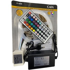 Resim Cata 5 Metre Rgb Şerit Led Seti Ct-4558 
