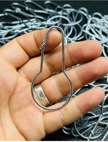 Resim Selderesi 10 Adet Tesbih Için Açmalı Çengel Askı Kancası Klipsli Metal Gümüş Renk Kanca Askılık 