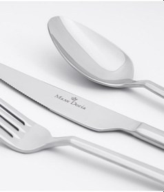 Resim Maxx Doria Altair 12 Kişilik 84 Parça Çatal Kaşık Bıçak Takımı Pa1046 Metalik 