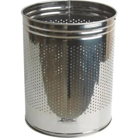 Resim Arı Metal 1436 Ofis Çöp Kovası Paslanmaz Delikli 