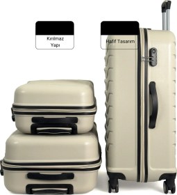 Resim Reymond Luggage Lora Pp Polipropilen Kırılmaz Valiz, Kabin Boy Sari 