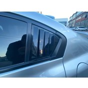 Resim Elioure Honda Civic Fb7 Kelebek Cam Kaplama Vizörü Piano Black 2012-2015 