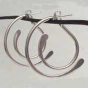 Resim YOYO Kadınlar için Vintage Bakır Halka Küpeler - Minimalist Dolaşık Çemberler, Günlük ve Resmi Takı, Kadınlar İçin Noel Hediyesi - Bohem Piercing Küpe, Cilalı Yüzey, Pürüzsüz Bitim, Çok Yönlü Aksesuar, Boho Tarzı 